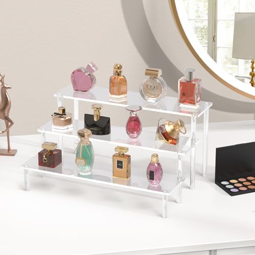 Acrylic Display Risers, 3 Tier Perfume Organizer - Image 6