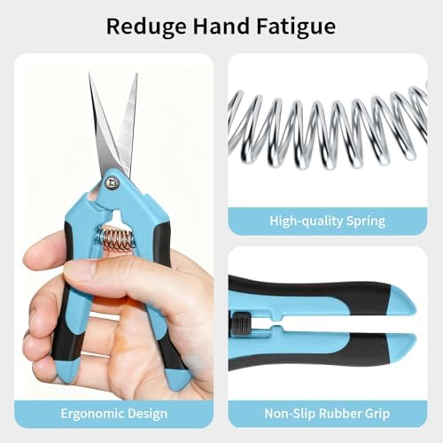 4 Pack Garden Pruning Shears, Stainless Steel Shears, Gardening Shears Scissors - Image 3