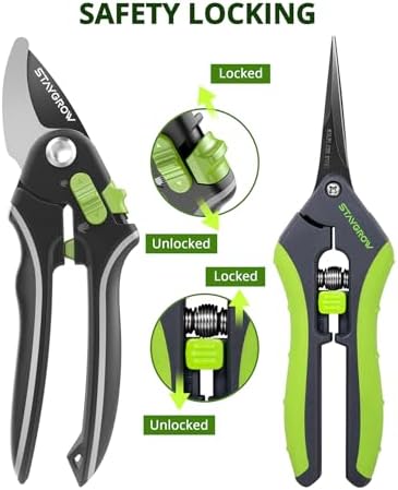 Gardening Scissors, Sharp Plant Trimming Scissors 2 Pack - Image 3