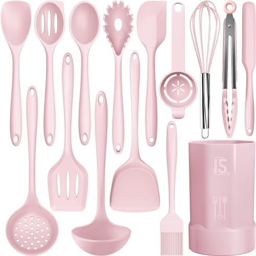 AOTHOD Silicone Cooking Utensils Set by Safeandsuitableforuse