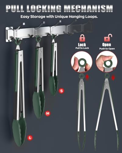 Good Grip Cooking Tongs with Silicone Tips - Image 4