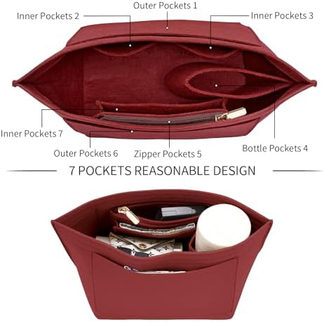 LOUKAYCCI Felt Purse Organizer Insert - Image 6