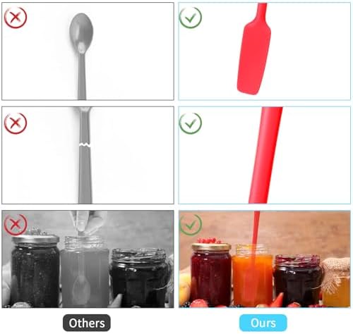 3 Pcs Silicone Jar Spatulas - Image 5