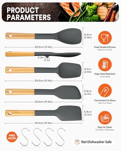 Badiano Silicone Spatula Spoon Set - Image 2