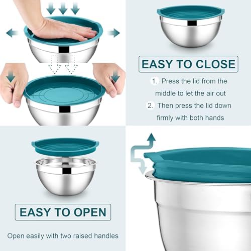 E-far Stainless Steel Mixing Bowls - Image 5