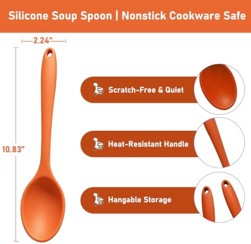 2-Pack Silicone Cooking Spoons - Image 4