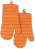 KITCHENAID Ribbed Soft Silicone Oven Mitt 2-Pack Set by KitchenAid
