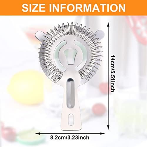 16 Pcs Bar Bartender Strainer Stainless Cocktail Strainers - Image 4