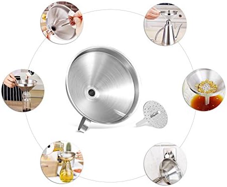 5-Inch Food Grade Stainless Steel Kitchen Funnel - Image 6