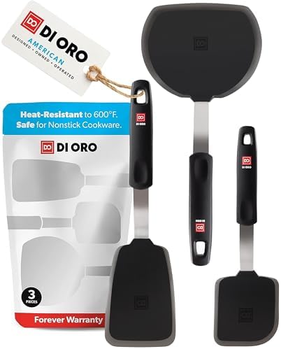 DI ORO Silicone Turner Spatula Set by DIORO