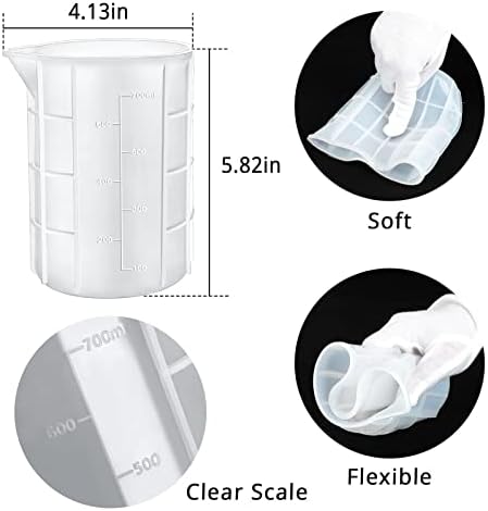 Gartful 700ml Extra Large Silicone Mixing Cups - Image 3