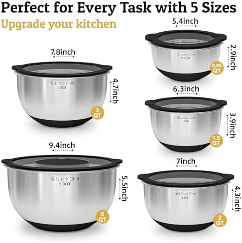 Mixing Bowls with Lids Set - Image 4