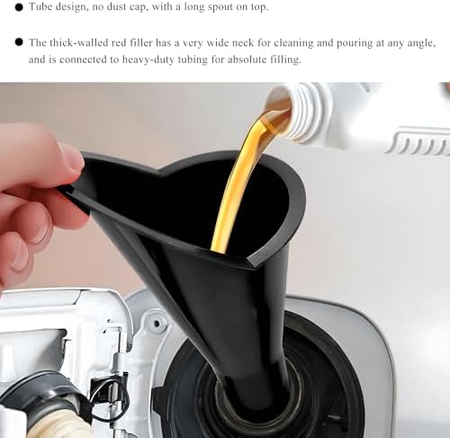 2PCS Oil Funnel, Flexible Multi-Function Automotive Oil Funnel, Spill-Proof - Image 3