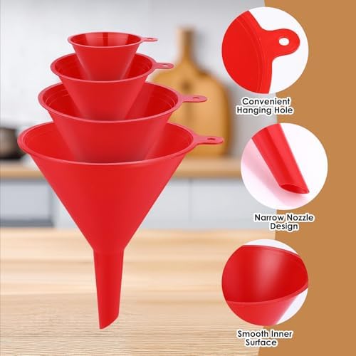 4 PCS Plastic Kitchen Funnel Set - Image 5