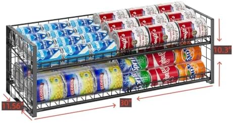 Sbanmao Extra-Long 2-Tier Stackable Can Organizer - Image 2