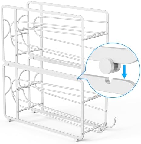 Canyave Soda Can Organizer Storage Rack, 2 Pack Stackable Beverage Soda Can - Image 6