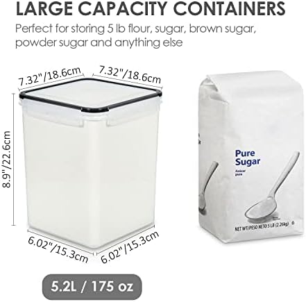 Vtopmart 5.2L Flour Sugar Storage Containers - Image 2