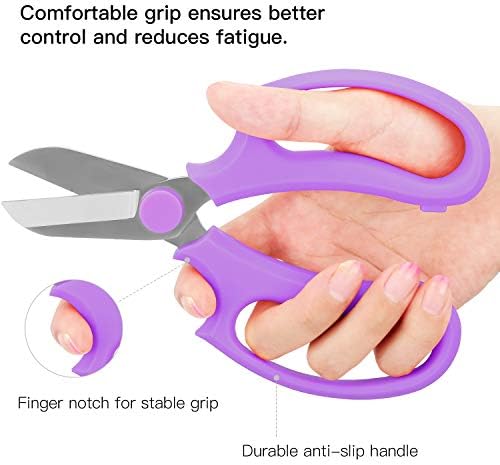 Housolution Flower Scissors, Premium Steel Garden Pruning Shears - Image 4