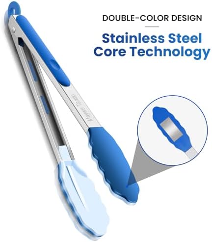 12-Inch Kitchen Tongs for Cooking - Image 4