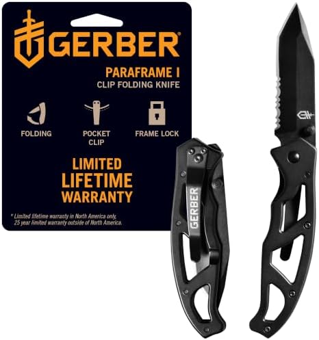 Gerber Gear Paraframe Tanto Pocket Knife by Gerber