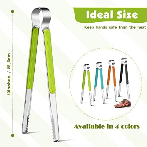 4Pcs Stainless Steel Kitchen Tongs - Image 3