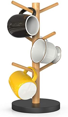 Wisuce Bamboo Coffee Mug Tree Holder by Wisuce