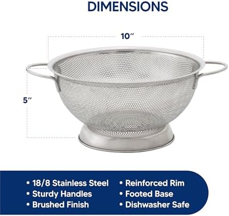 HIC Kitchen Perforated Colander - Image 5