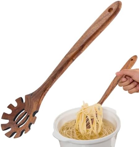 Wooden Spaghetti Spoon, Pasta Spoon by Unknown