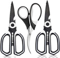 OMDAR 3-Pack Titanium Coated Kitchen Scissors – Rust-Resistant, Includes by OMDAR