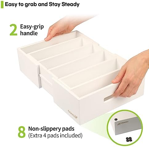 Expandable Bamboo Kitchen Cabinet Organizer - Image 4
