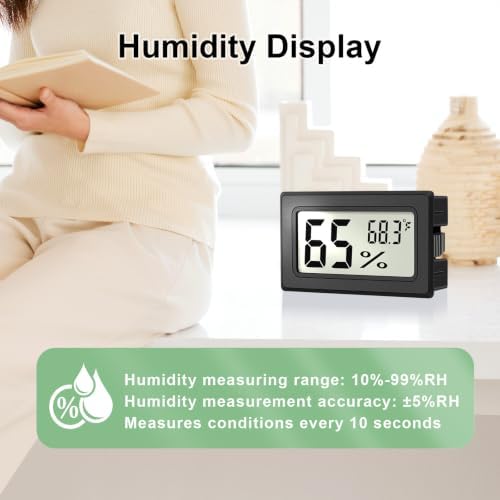 6-Pack Mini Hygrometer Indoor Humidity Meter Digital Thermometer - Image 3
