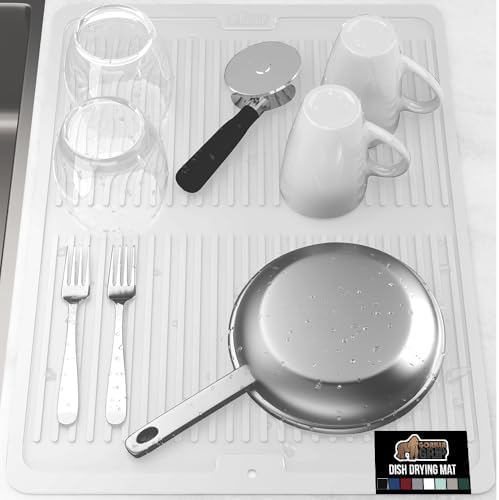 GORILLA GRIP Patented BPA-Free Silicone Dish Drying Mat by GorillaGrip