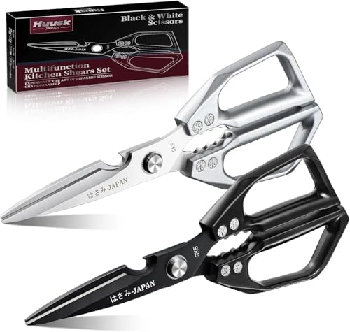 Huusk Kitchen Shears Set, Japanese Steel Kitchen Scissors by HuuskKnife