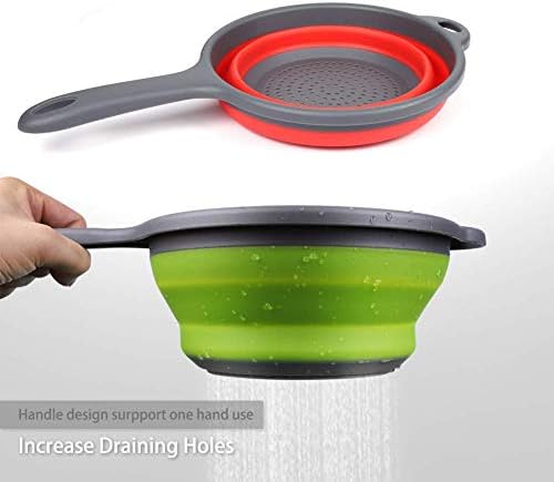 Foldable Silicone Strainer Colanders - Image 2