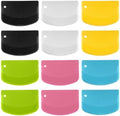 TIESOME 12PCS Dough Scraper, Plastic Thickened Bench Scraper by TIESOME