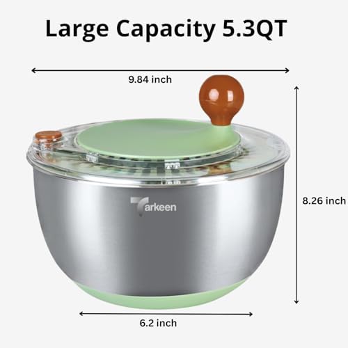 Stainless Steel Salad Spinner - Image 2