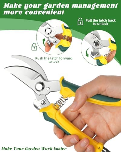 EWPJDK 3 Pack Garden Pruning Shears Scissors Clippers - Image 3