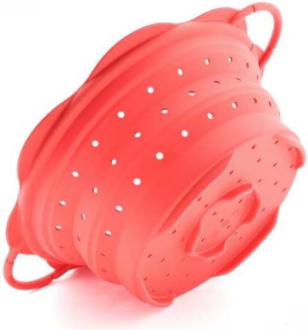 Collapsible Silicone Colander for Kitchen，Foldable Pasta Vegetable Strainer - Image 7