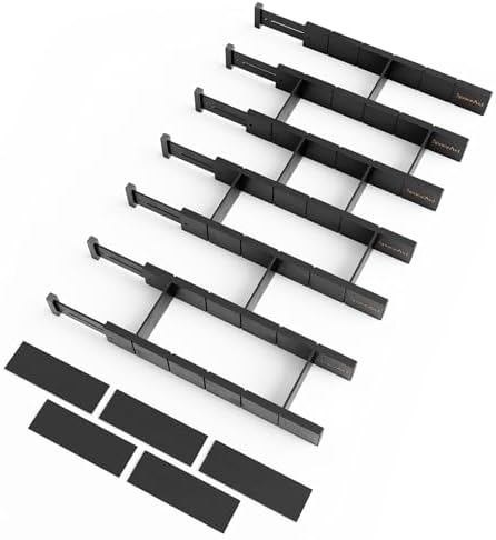 SpaceAid Bamboo Drawer Dividers by SpaceAid