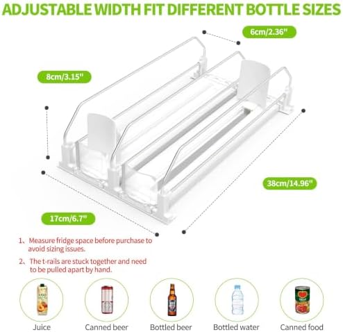 Coanto Drink Organizer for Fridge, Soda Can Organizer for Refrigerator - Image 2