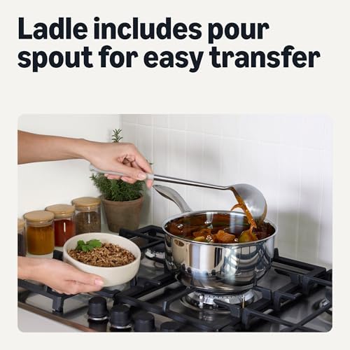 Amazon Basics Stainless Steel Cooking Utensil Set - Image 4