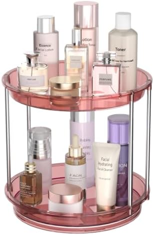 Rotating Makeup Organizer, Perfume Skincare Holder, 2 Tier 9 Inch by Unknown