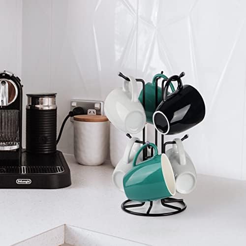 HULISEN Mug Tree for Large Cups, 6 Hook Countertop Coffee Mug Holder - Image 6
