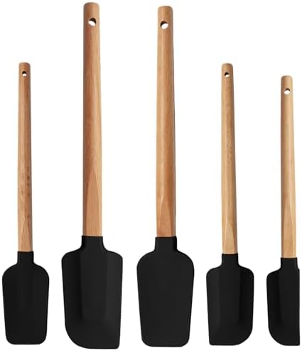 Uenhoy 5 Pack Silicone Spatula Set by Uenhoy