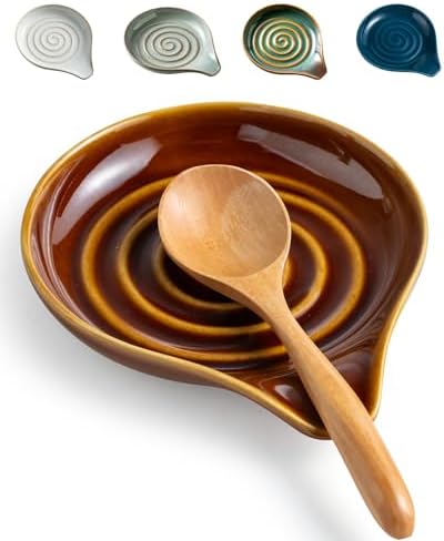 LAUCHUH Spoon Rest, Ceramic Spoon Rest by LAUCHUH