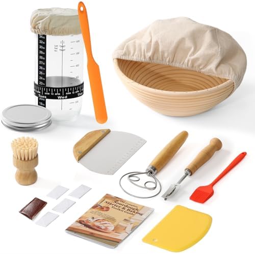 Complete Bread Proofing Basket Kit | All-in-One Set by Unknown