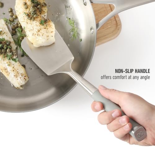 Calphalon Edge Solid Turner, Cooking Spatula, Kitchen Spatula, Stainless Steel - Image 5