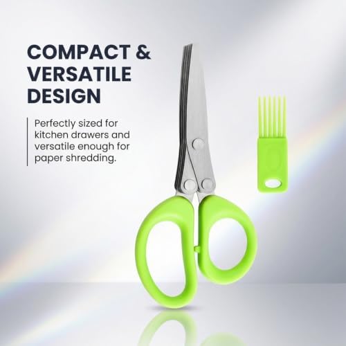 Herb Scissors, 5-Layer Vegetable Shears - Image 4
