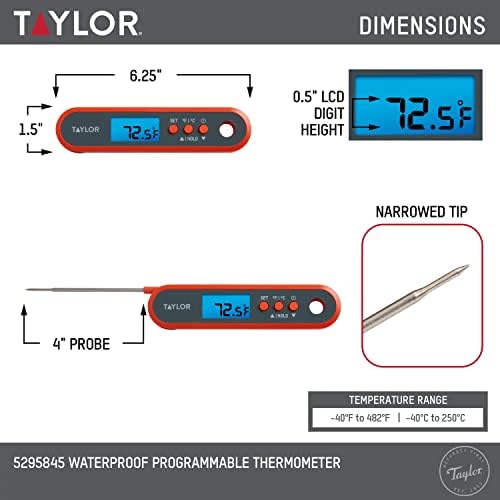 Taylor Digital Programmable Folding Stem Meat Thermometer - Image 3