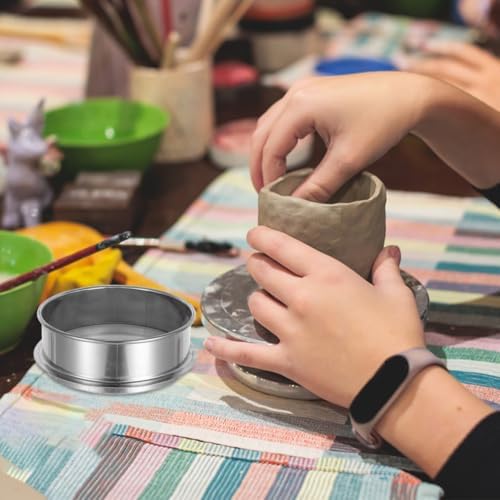 NUOBESTY Round Glaze Sieve 6.49In Stainless Steel Fine Mesh Strainer - Image 5